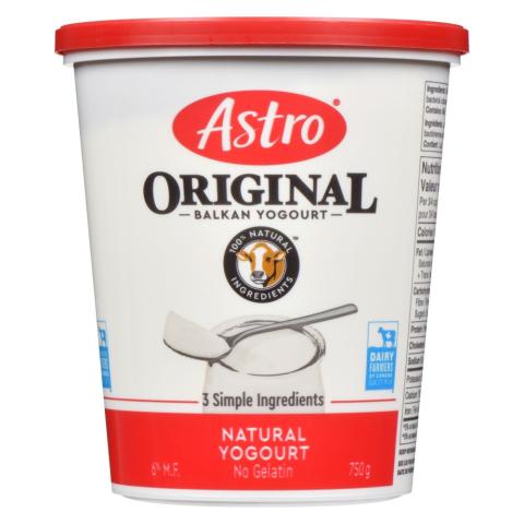 Astro Original Balkan Yogurt Plain 6% M.F. 750g