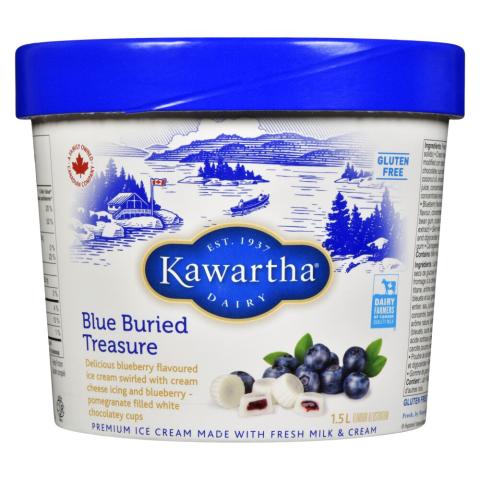 Kawartha Dairy Blue Buried Treasure Ice Cream 1.5L | Canadian Goodness