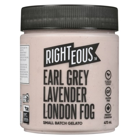 アールイーークリーム Righteous Earl Grey Lavender London Fog Gelato 473ml | Canadian