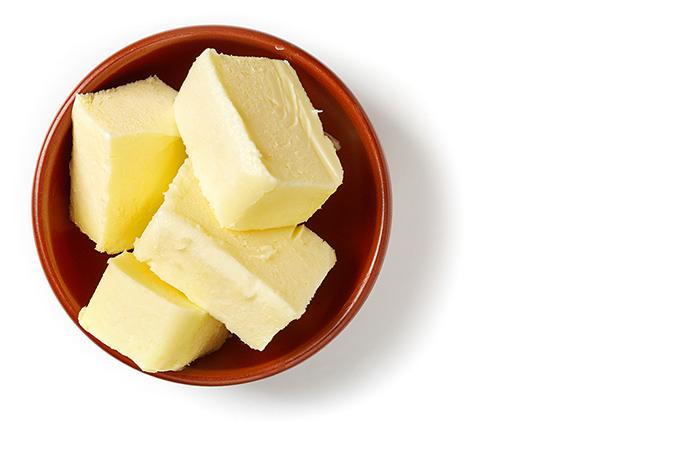 Butter in bowl