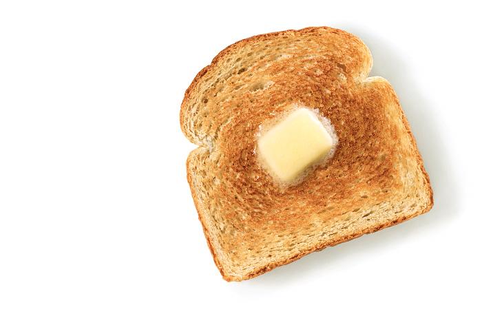 Butter on toast