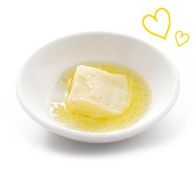 Melting butter in bowl