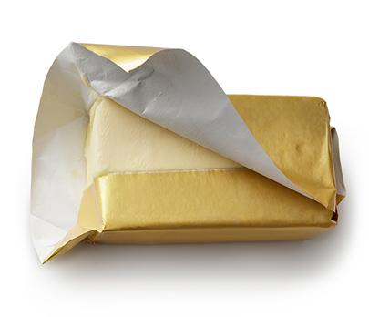 Butter in packaging