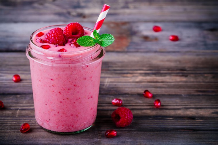 Raspberry-Spinach Twist Smoothie