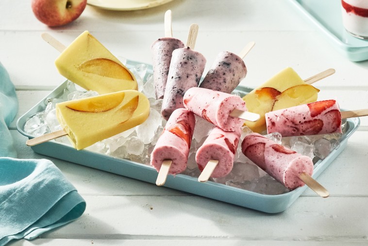 Frozen Ricotta and Fruit Pops