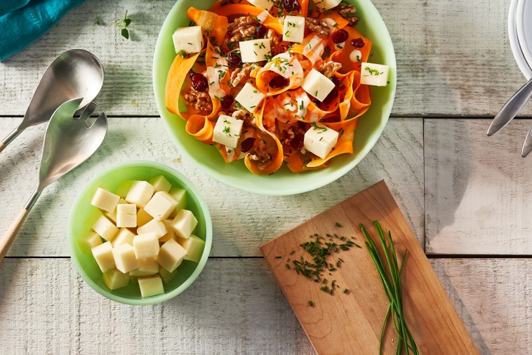 Carrot, cranberry & Havarti salad