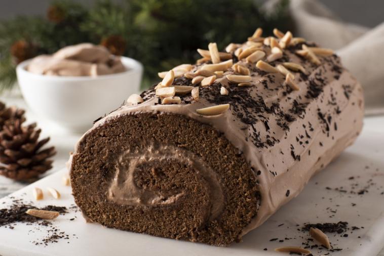 Chocolate and Chestnut Christmas Roll