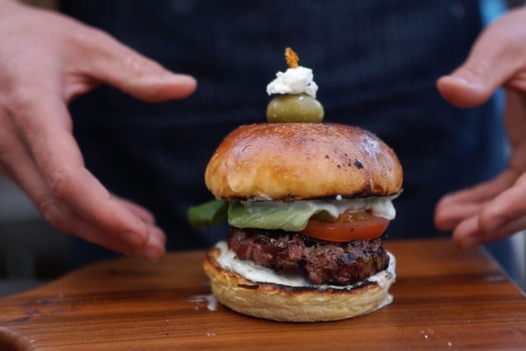 Greek Lamb Burgers with Creamy Tzatziki