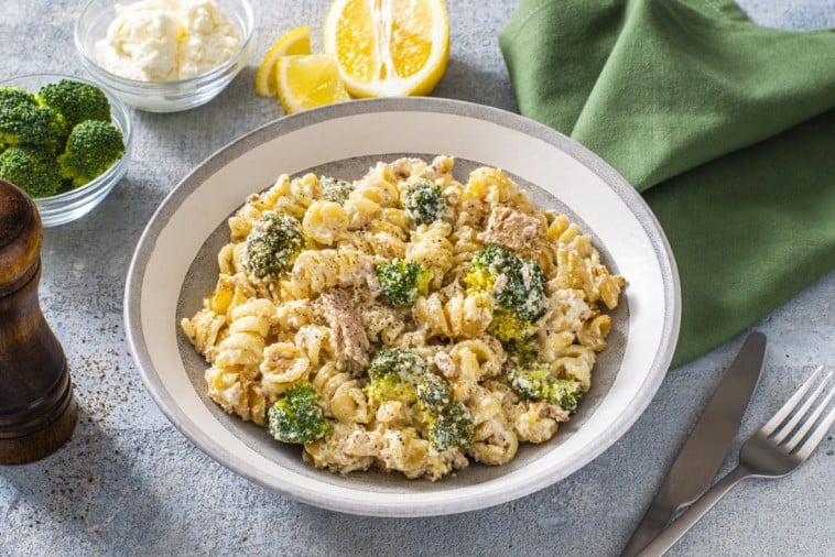 Pâtes au thon et au brocoli en casserole