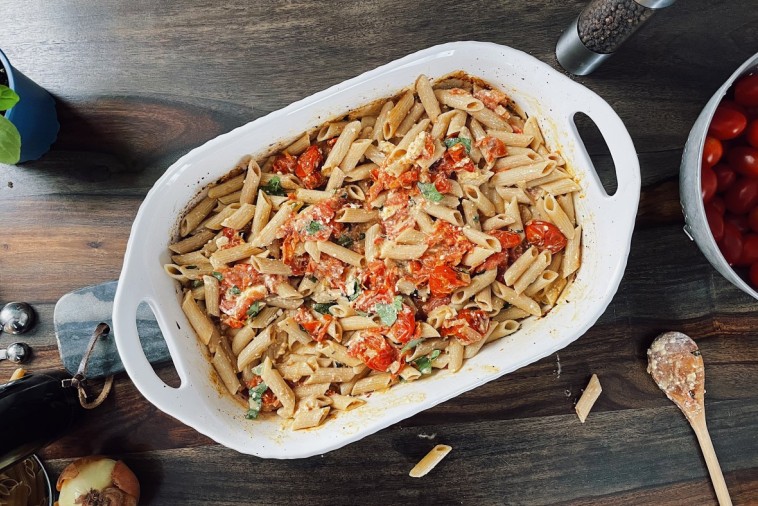 Roasted Tomato and Feta Pasta