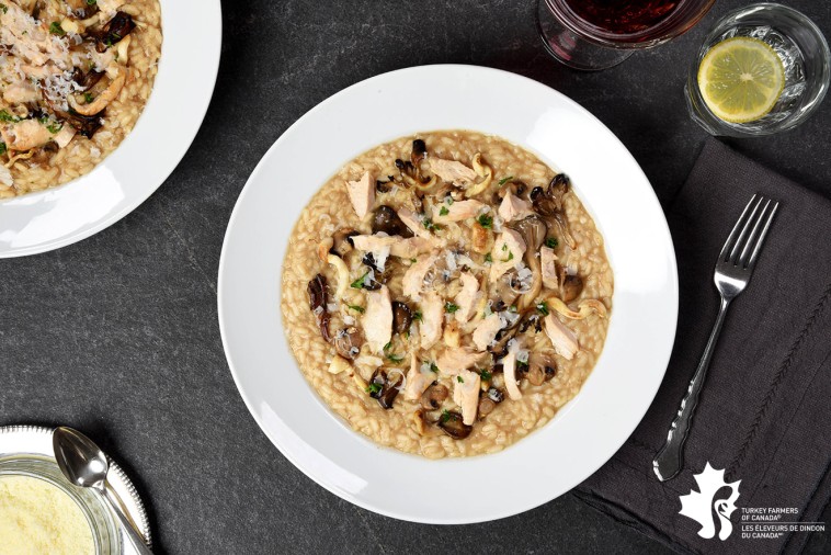 Turkey Mushroom Risotto