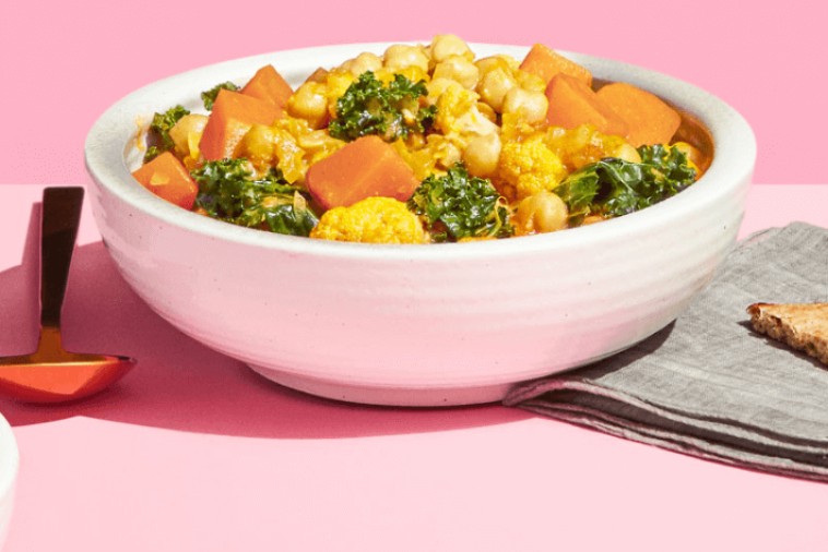 Vegetarian Curry with Chickpeas and Squash
