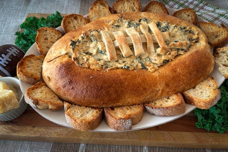 kale bread bowl