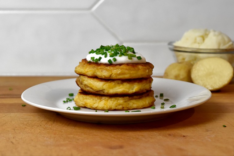 HOLIDAY-MASHED POTATO CAKES