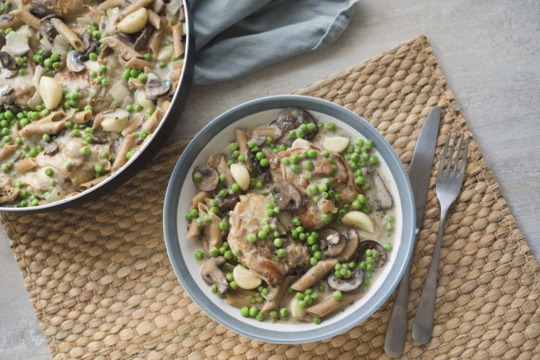 One Pot Creamy Chicken and Penne