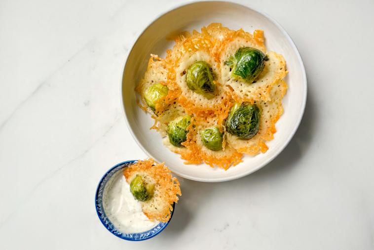 Parmesan Crusted Brussel Sprouts