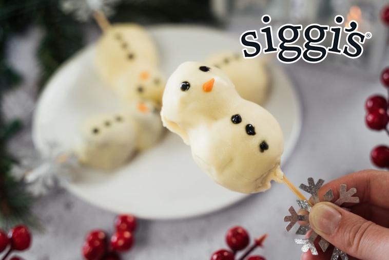 No Bake Snowman Cake Pops