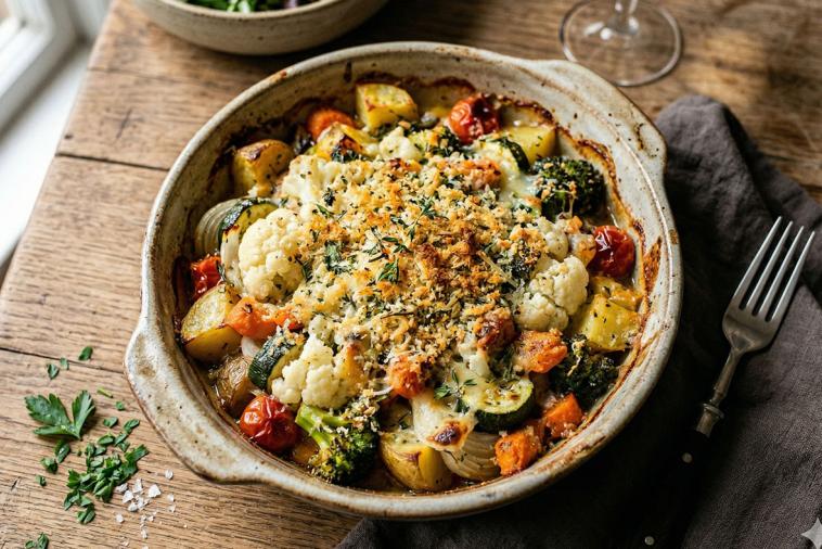 crispy topped vegetable casserole
