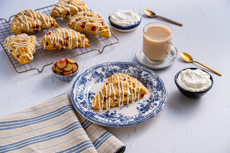 Debbie’s Rhubarb Scones