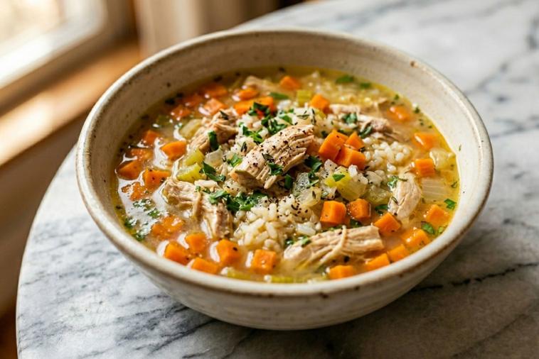 old fashioned chicken and rice soup