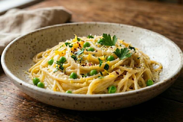 Pasta al Limone with Ricotta Cheese