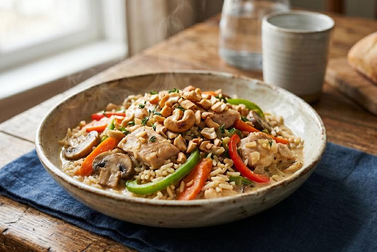chicken and rice jubilee