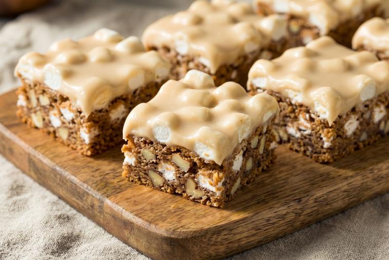 marshmallow and maple squares