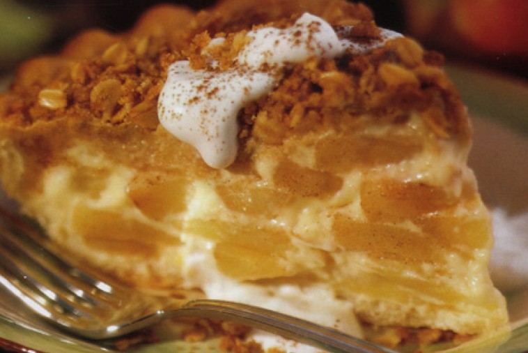 Apple Custard Crumble Pie Canadian Goodness 30 minutes prep + baking. apple custard crumble pie