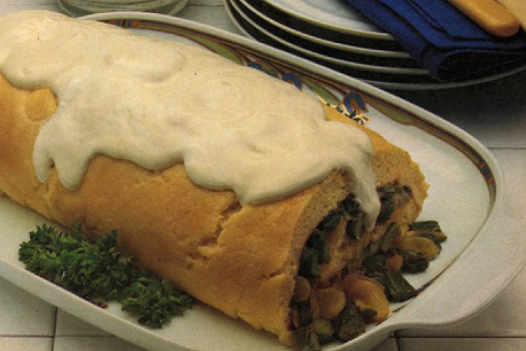 asparagus cheese souffle roll asparagus cheese souffle roll