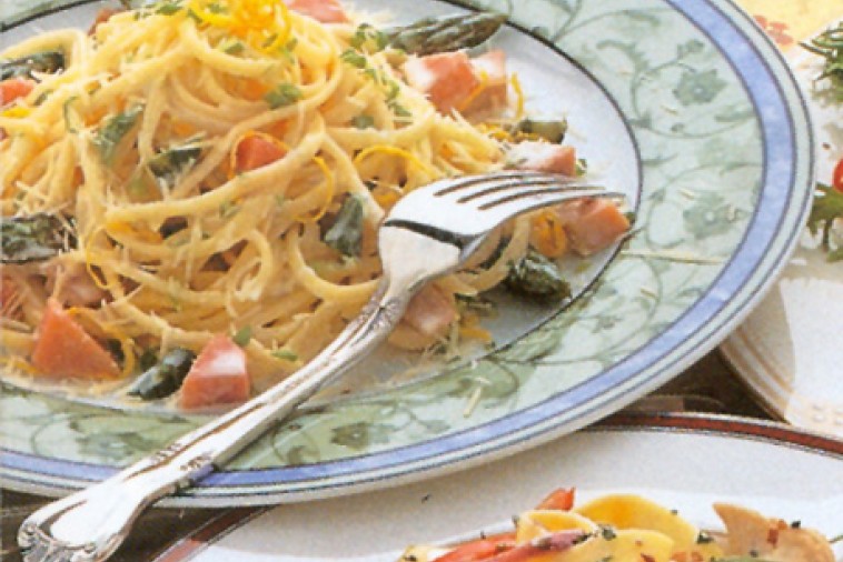 asparagus smoked ham linguine asparagus smoked ham linguine