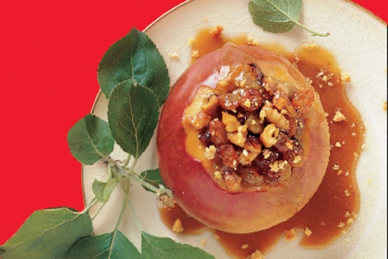 baked apples with a warm caramel sauce baked apples with a warm caramel sauce