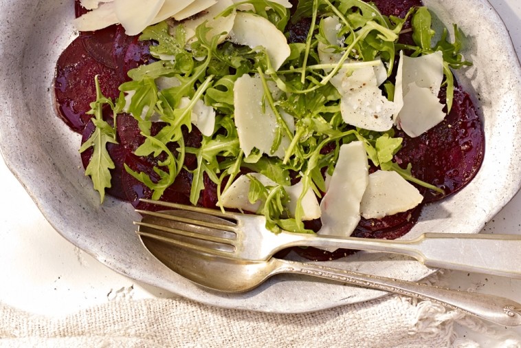 beet carpaccio with parmesan