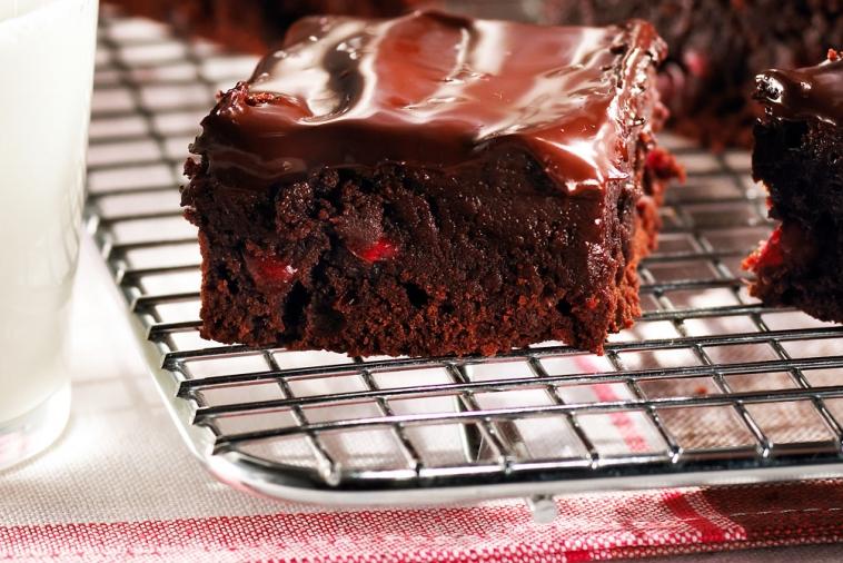 black forest brownies