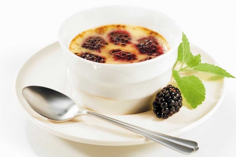 blackberry creme brulee