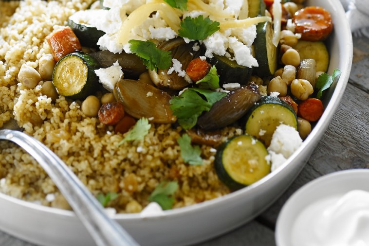 bulgur with roasted vegetables