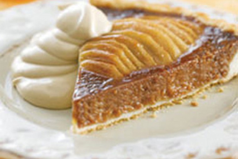 caramel pear tart