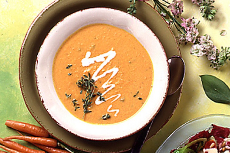 carrot and orange soup with thyme carrot and orange soup with thyme