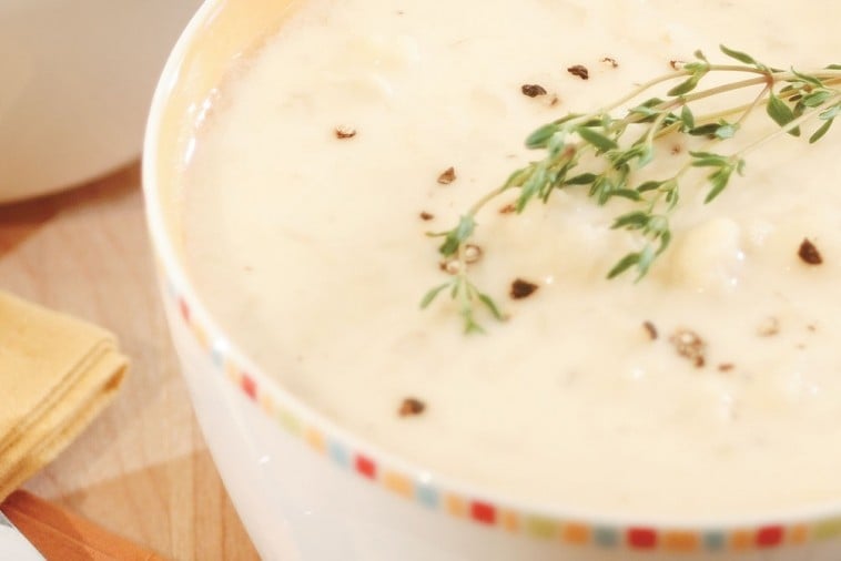 cheddar cauliflower and potato soup