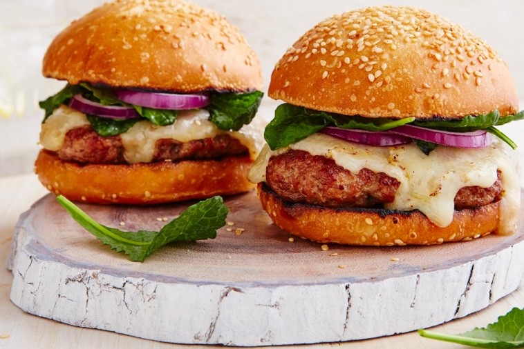 cheddar lamb burger