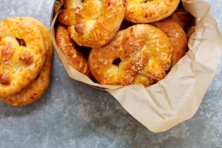 cheddar pretzels