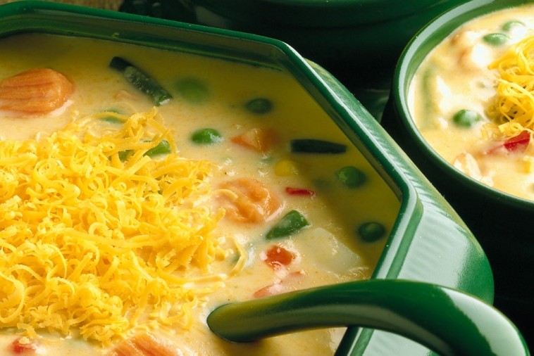 cheddar vegetable chowder cooking club size