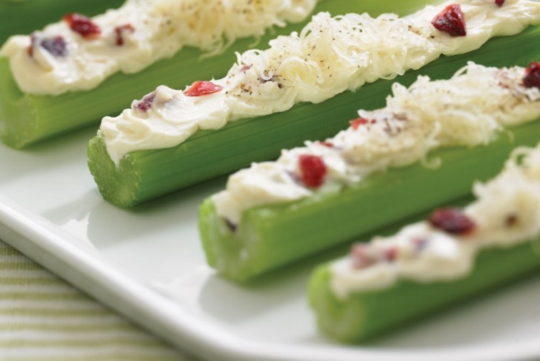 cheese stuffed celery sticks