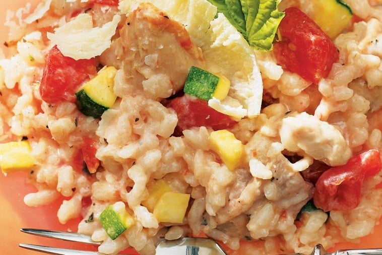 chicken and tomato risotto