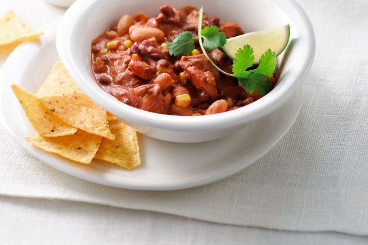 chicken veggie and two bean chili