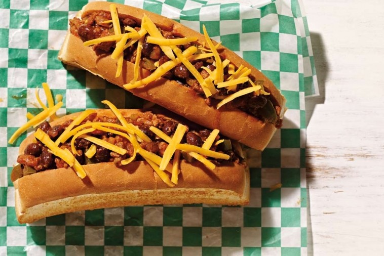 chili style sloppy joe with cheddar