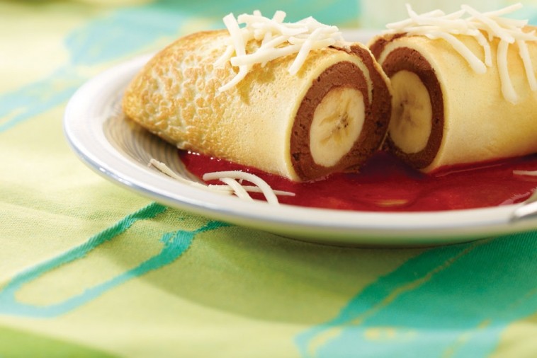choco banana cheese crepe choco banana cheese crepe