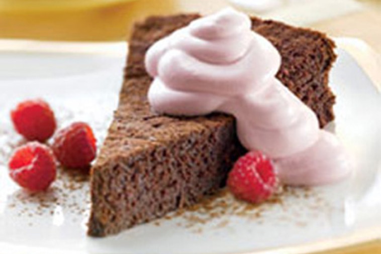 chocolate decadence cake with raspberry cream chocolate decadence cake with raspberry cream