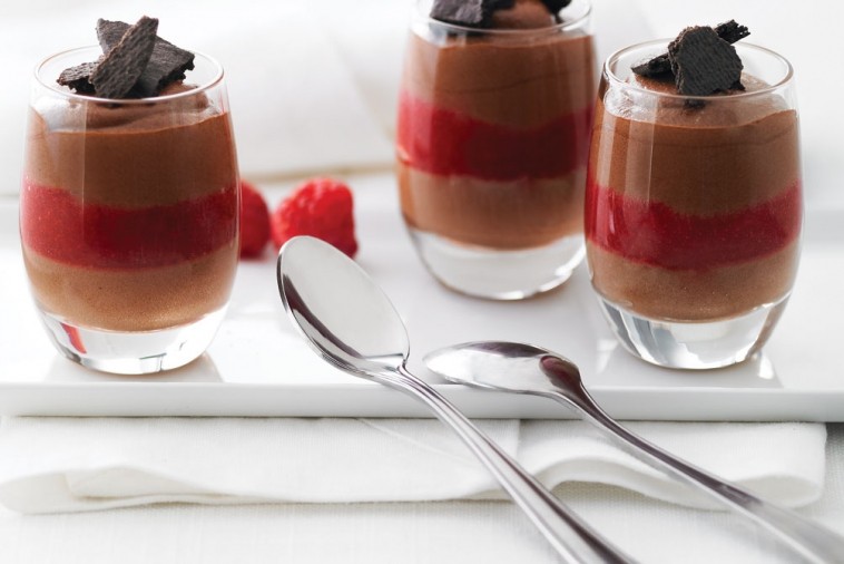 chocolate raspberry mousse verrines