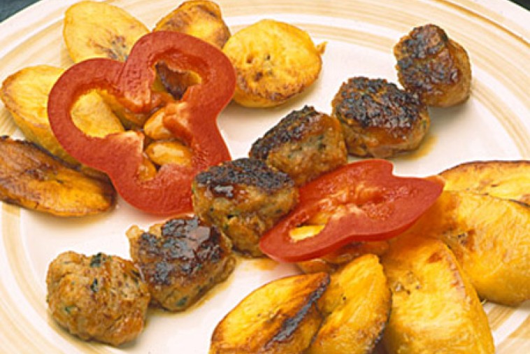 cocktail pork meatballs and plantains cocktail pork meatballs and plantains