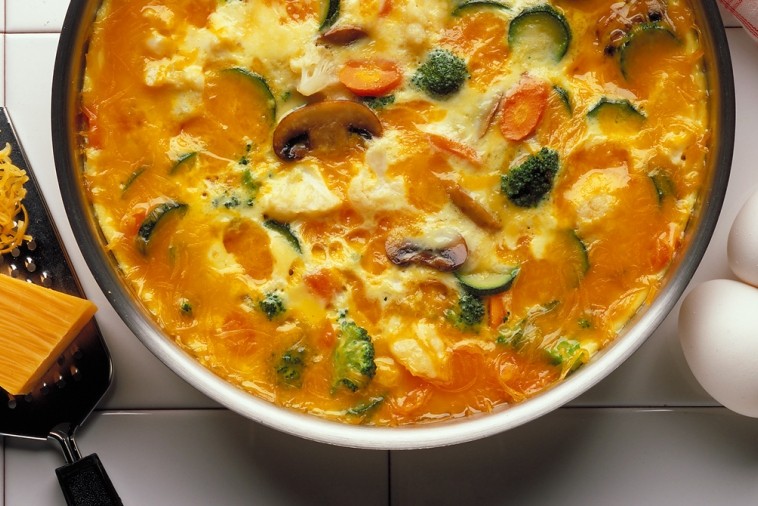 colby vegetable frittata